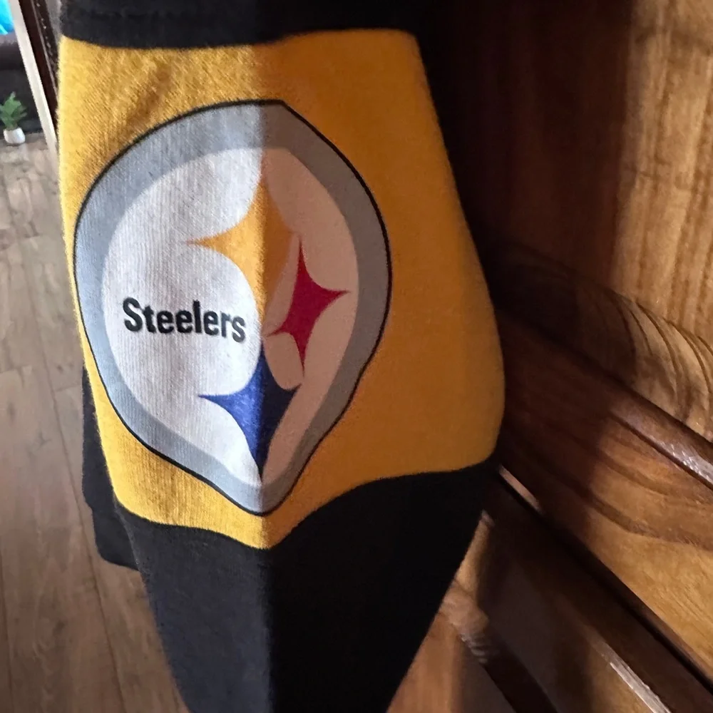 NFL Youth Size 10-12 Pittsburgh Steelers Black and‎ Gold Hoodie NEW Boy/Girl